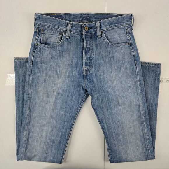 Levi's 501 button fly jeans blue 29x32 denim light‎ wash 5002 - Picture 1 of 13